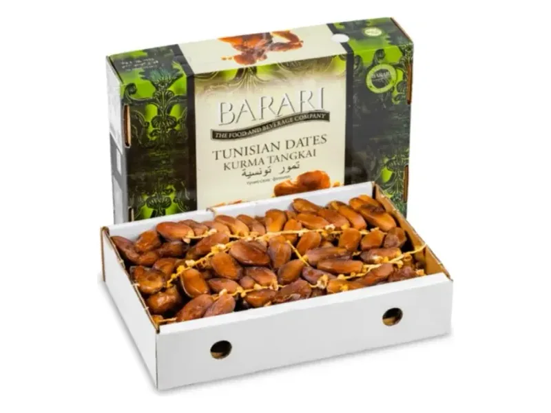 Kurma Tunisia Deglet Nour bertangkai