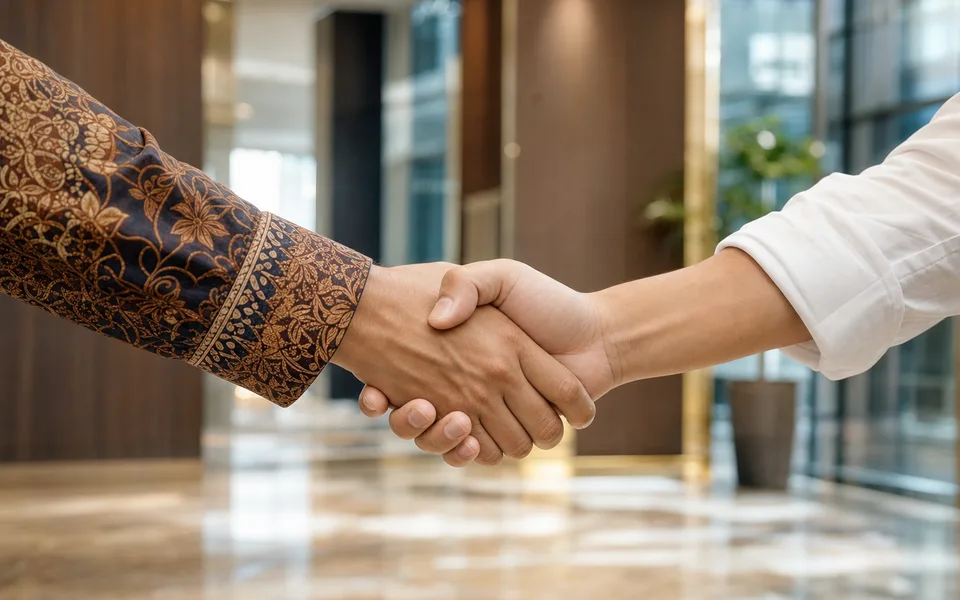 Jabat tangan erat menandai kesepakatan kemitraan agen kurma